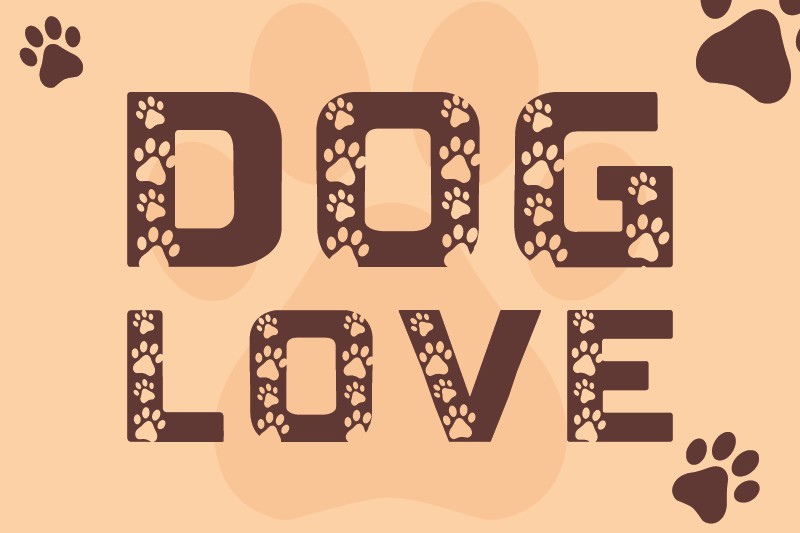 フォント Dog Love