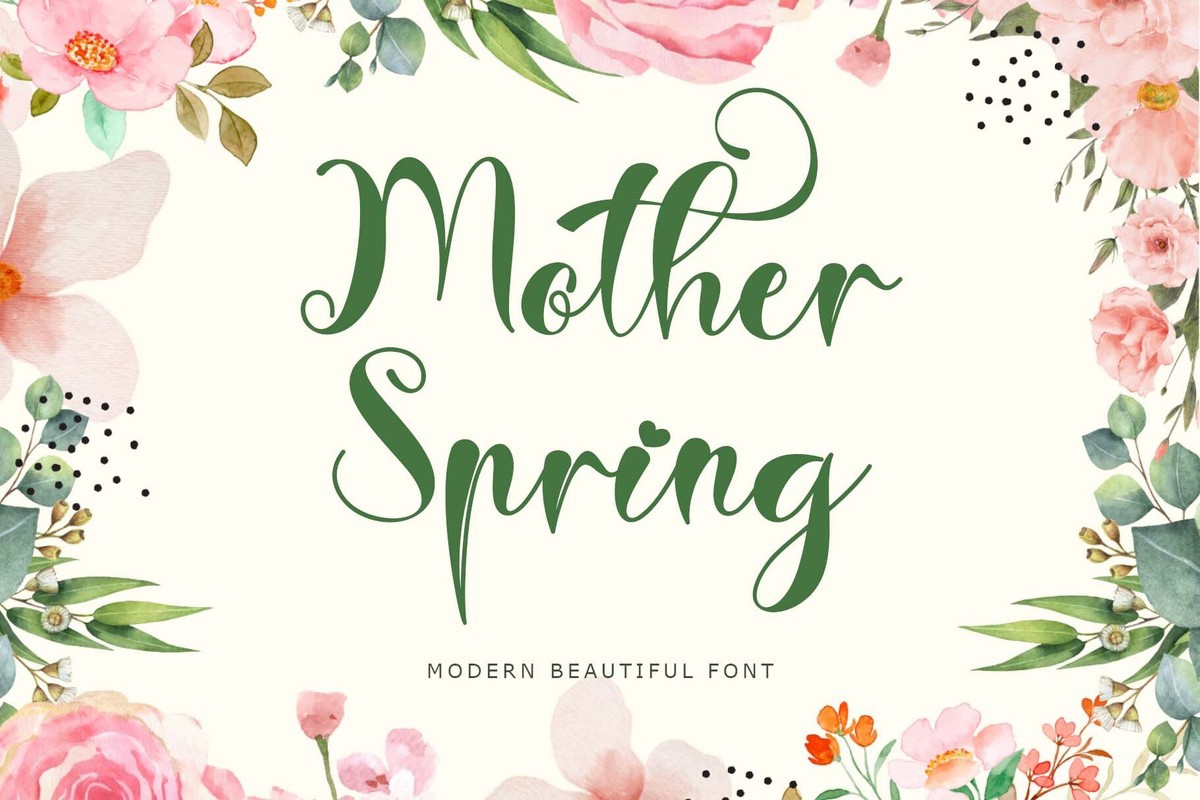 フォント Mother Spring