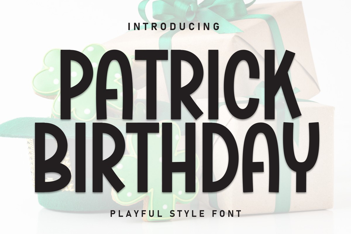 フォント Patrick Birthday