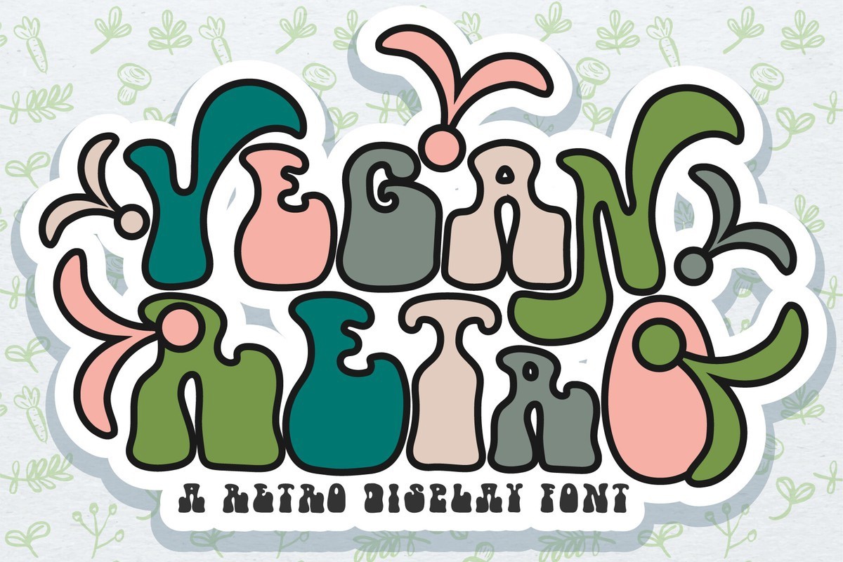 フォント Vegan Retro