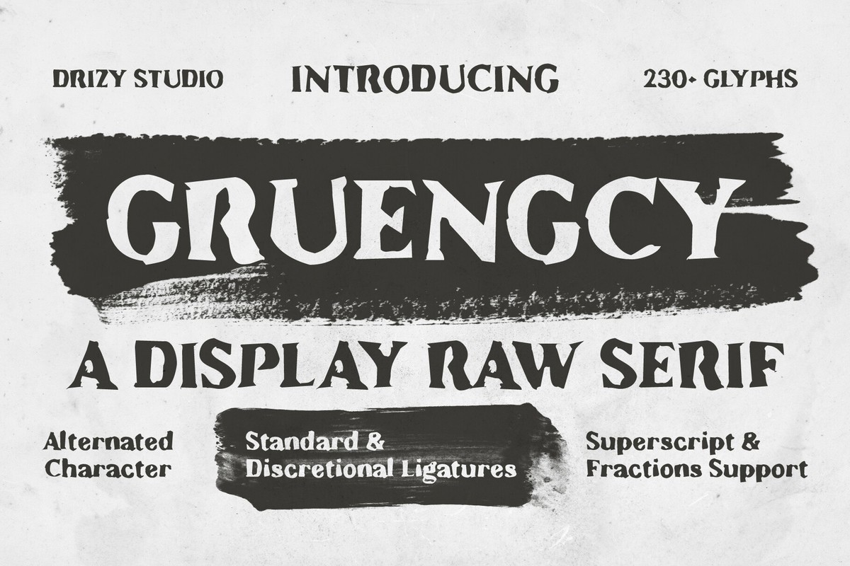 フォント Gruengcy