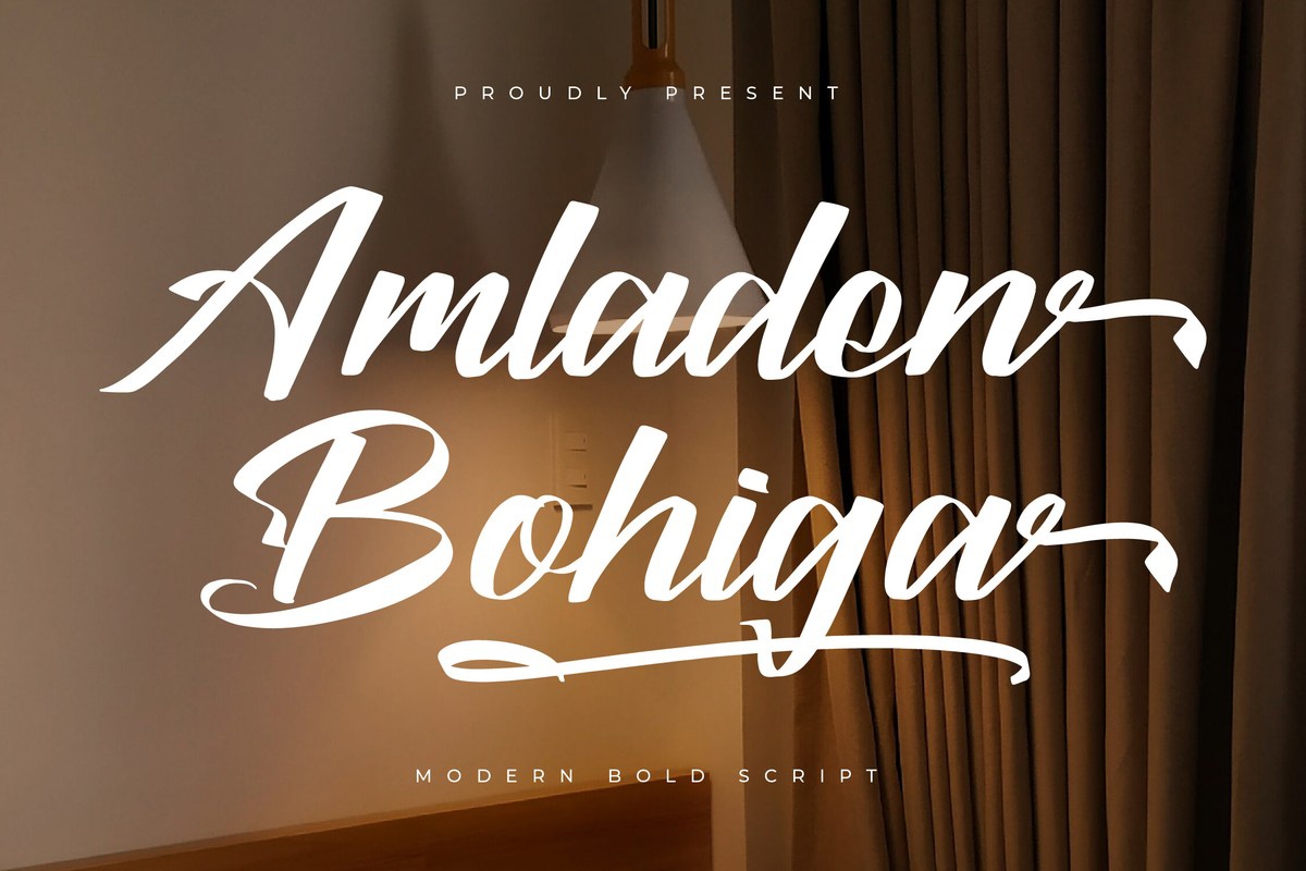 フォント Amladen Bohiga