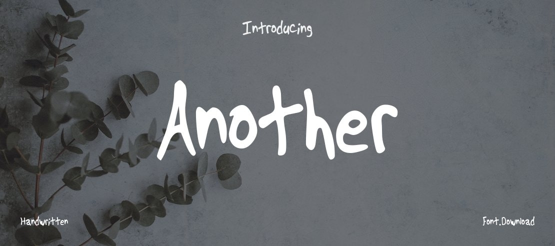 フォント Another
