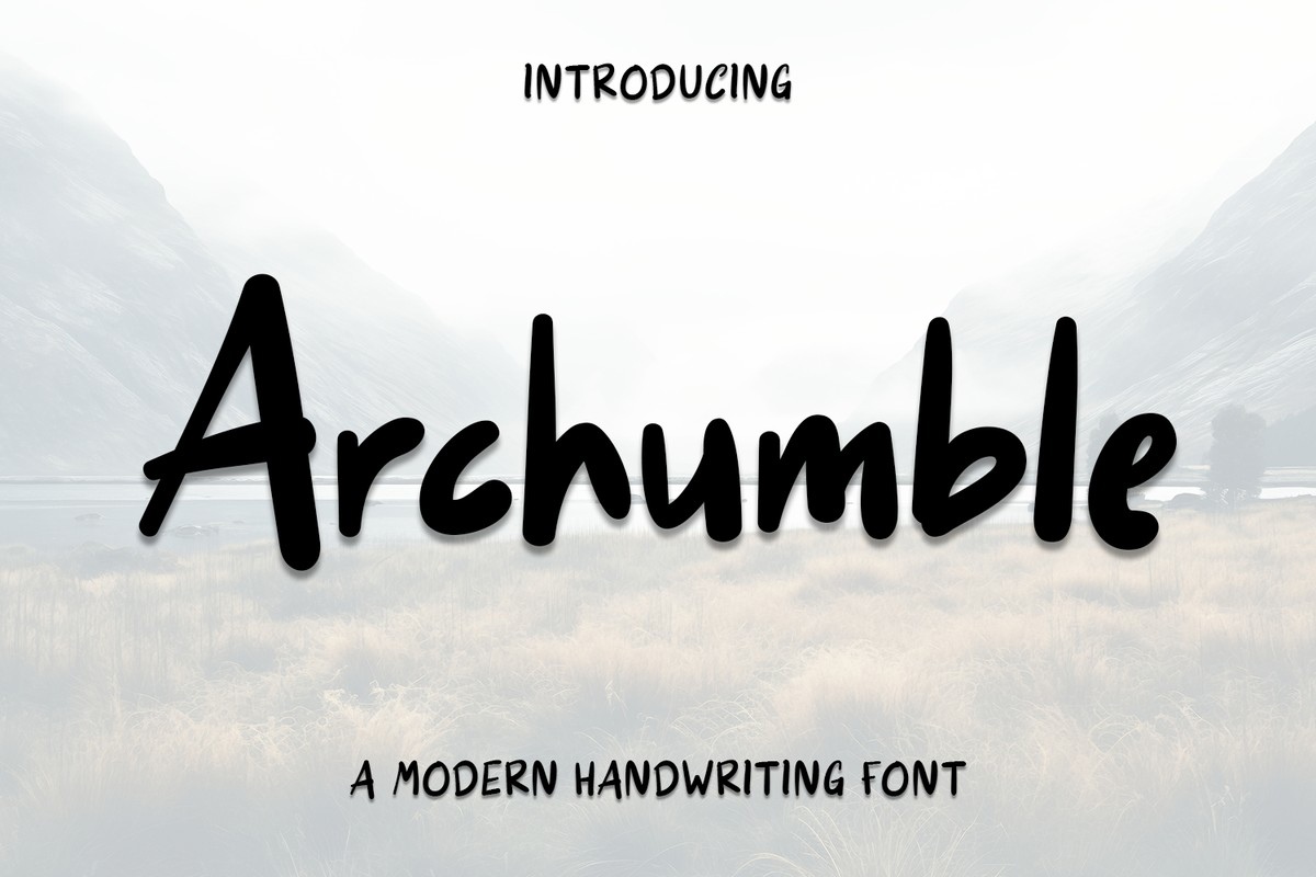 フォント Archumble