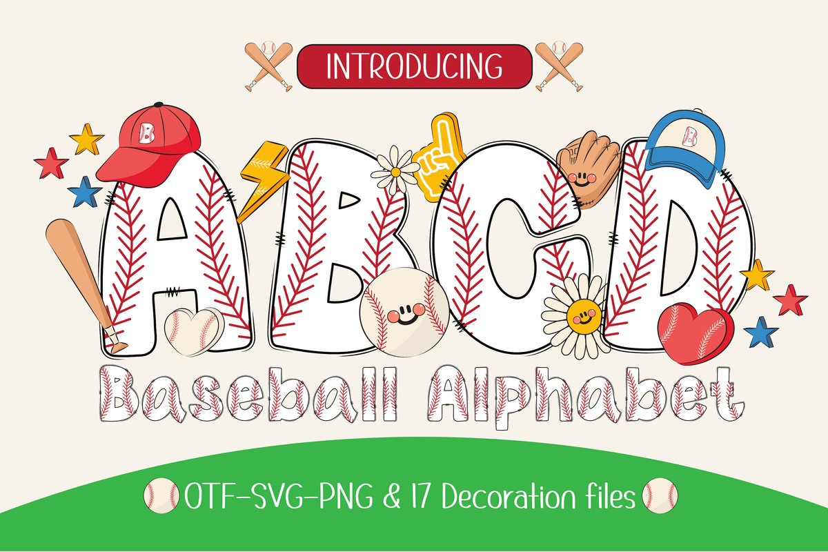 フォント Baseball Alphabet
