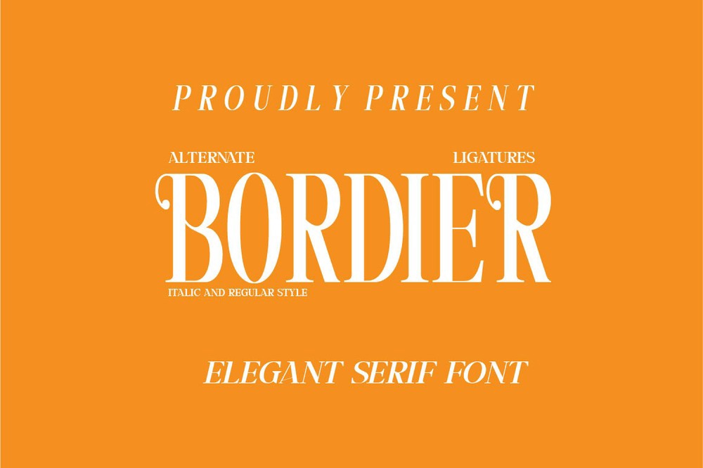 フォント Bordier
