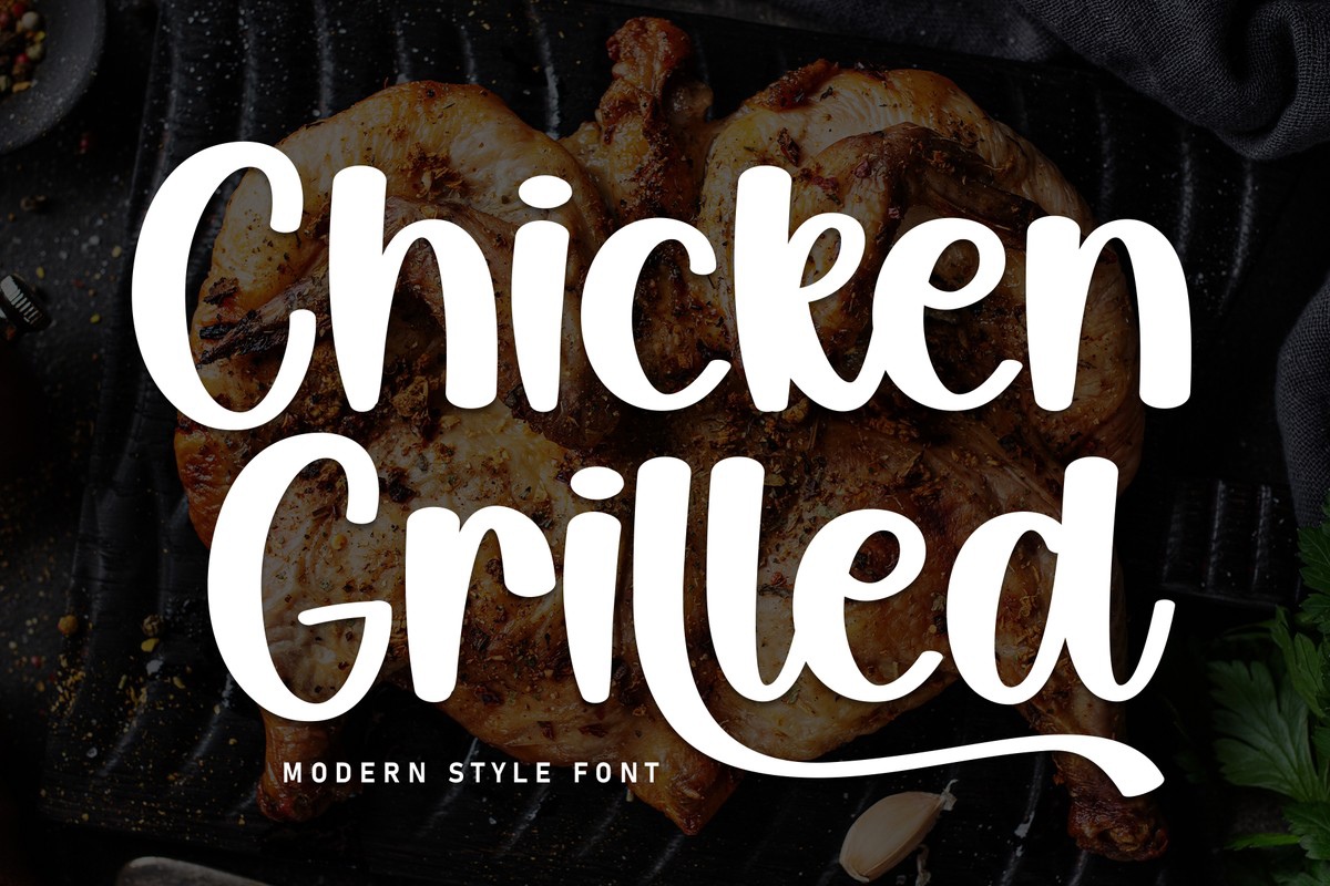 フォント Chicken Grilled