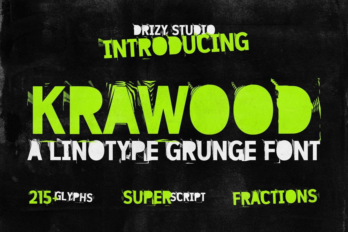 フォント Krawood