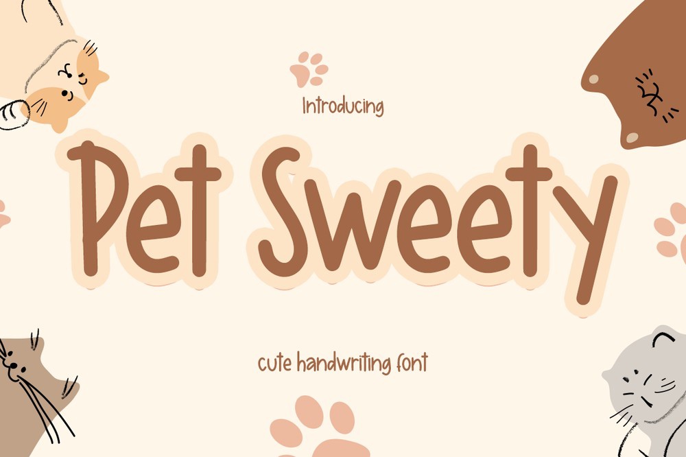 フォント Pet Sweety