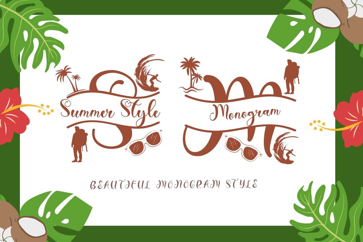 フォント Summer Style Monogram