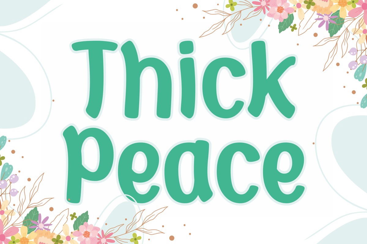 フォント Thick Peace