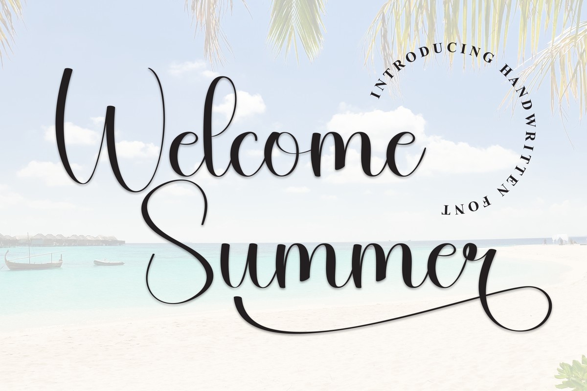 フォント Welcome Summer