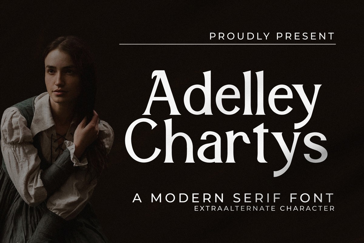 フォント Adelley Chartys