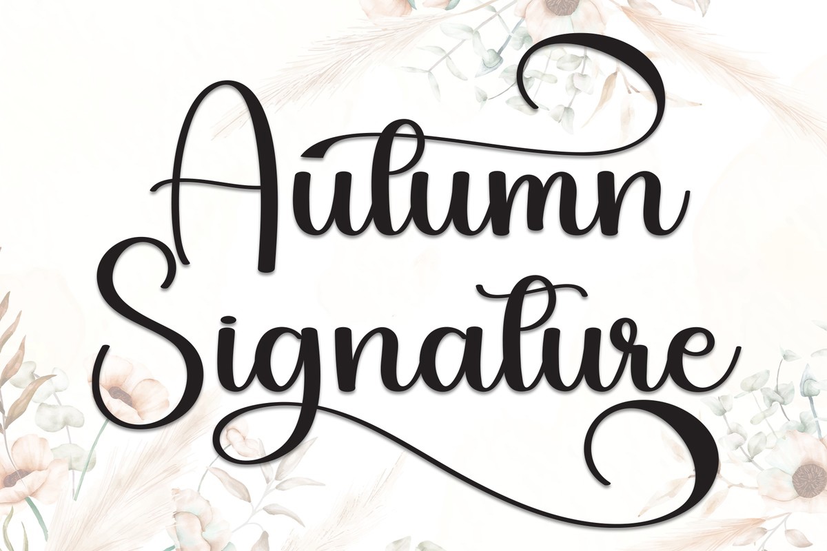 フォント Autumn Signature