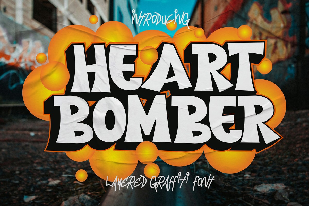 フォント Heart Bomber