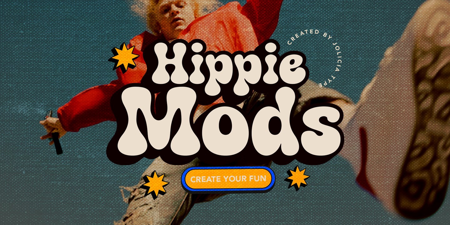 フォント Hippie Mods
