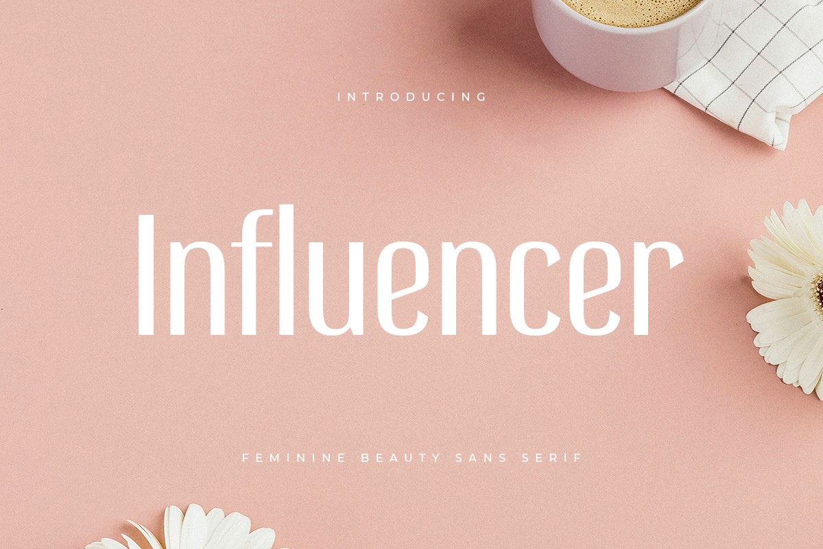 フォント Influencer
