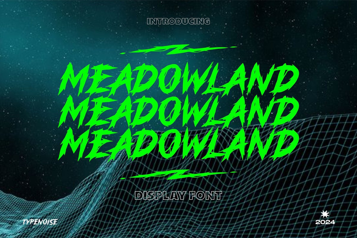 フォント Meadowland