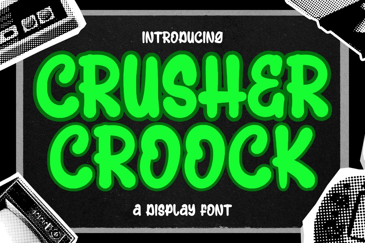 フォント Crusher Croock