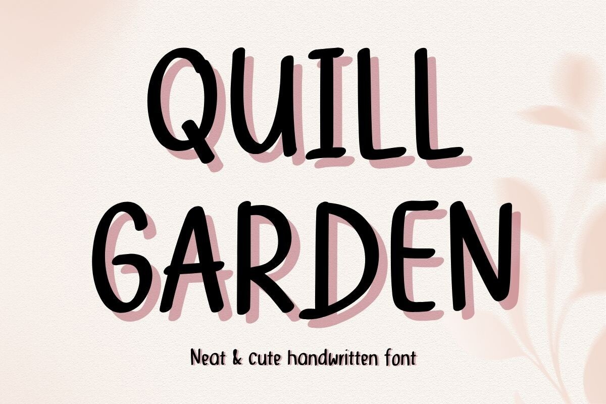 フォント QuillGarden