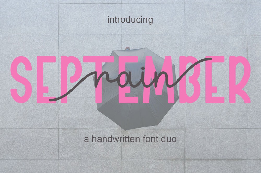 フォント September Rain
