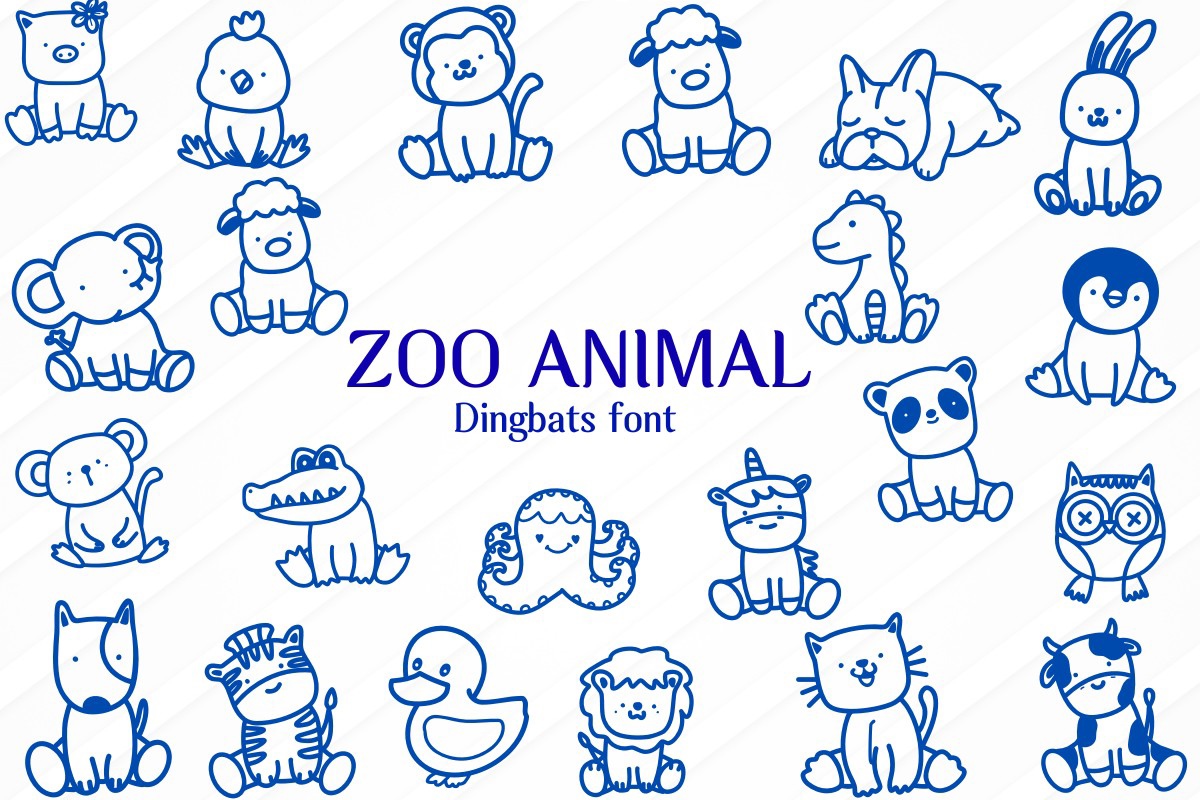 フォント Zoo Animal