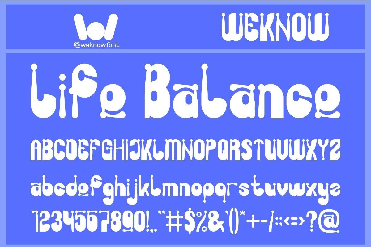フォント Life Balance