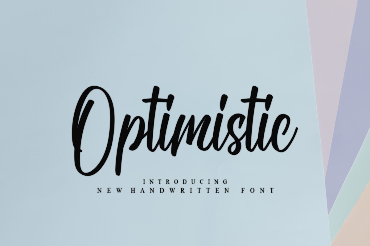 フォント Optimistic