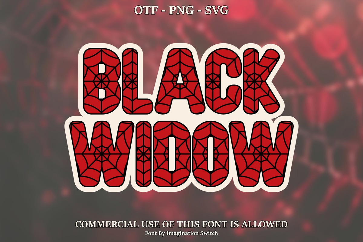 フォント Black Widow