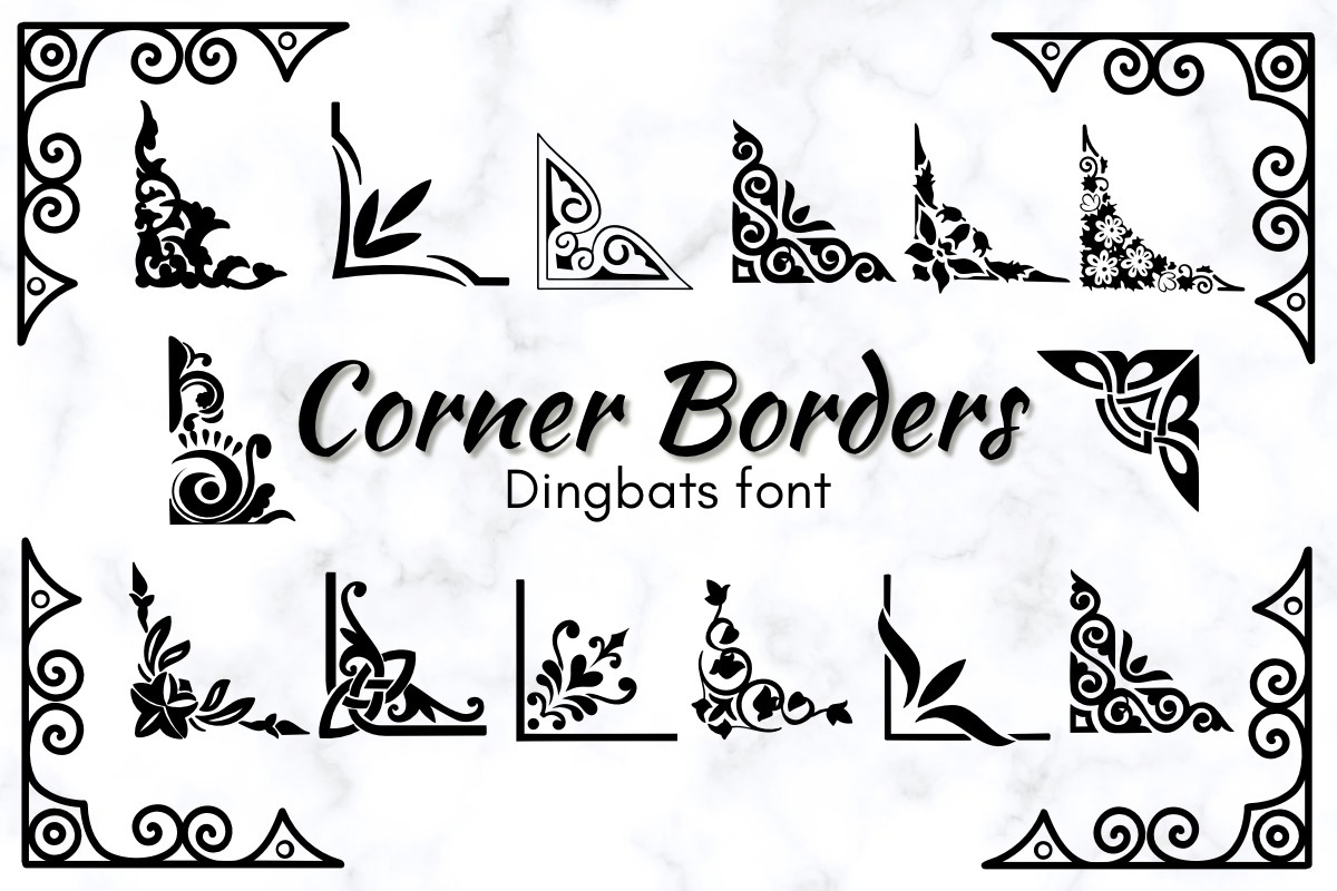 フォント Corner Borders