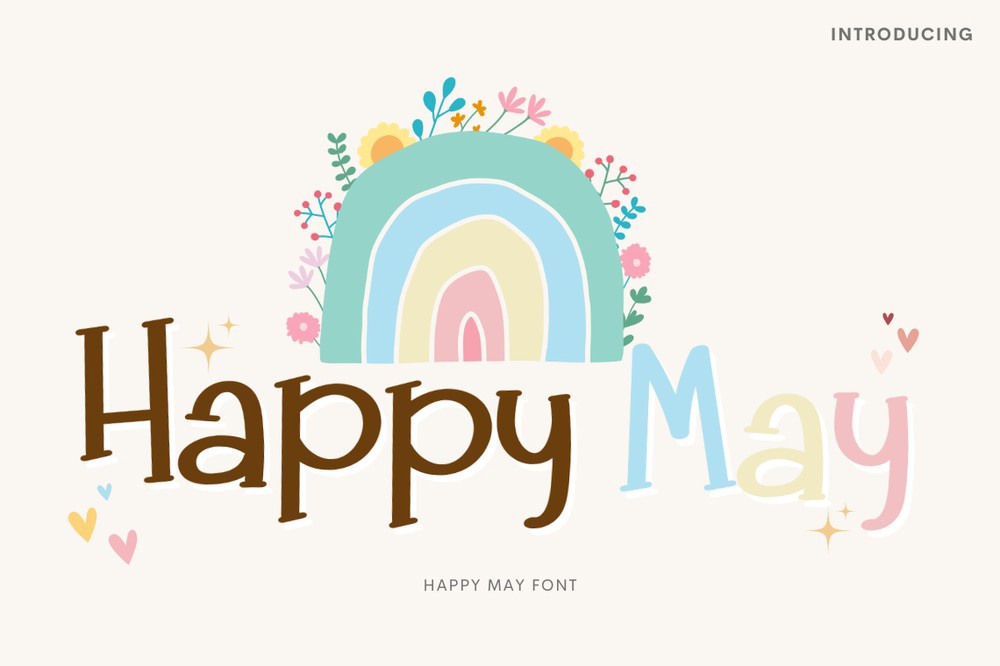 フォント Happy May