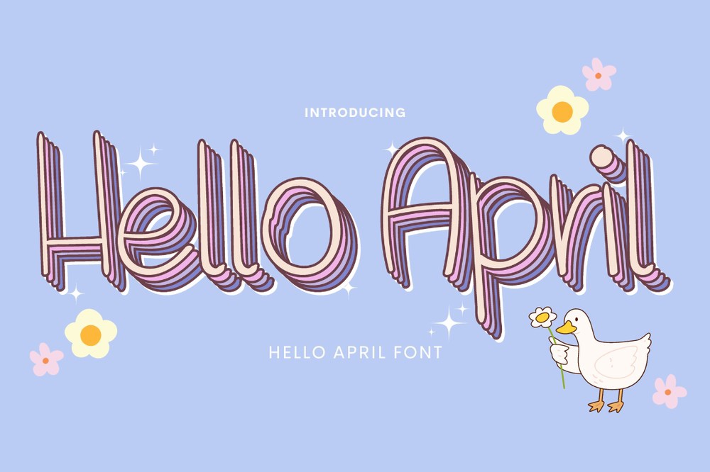 フォント Hello April