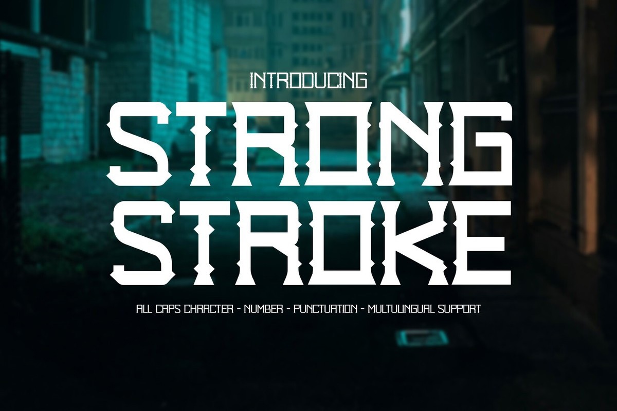 フォント Strong Stroke