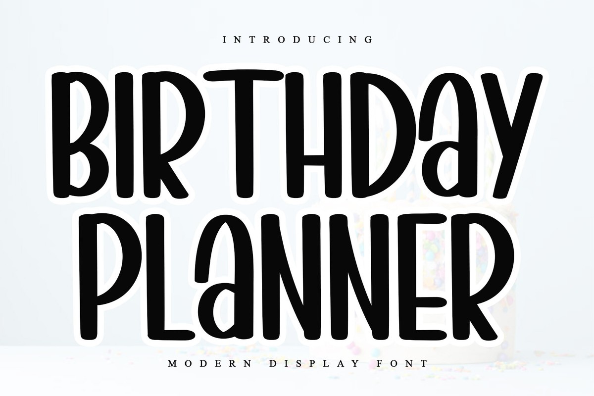 フォント Birthday Planner
