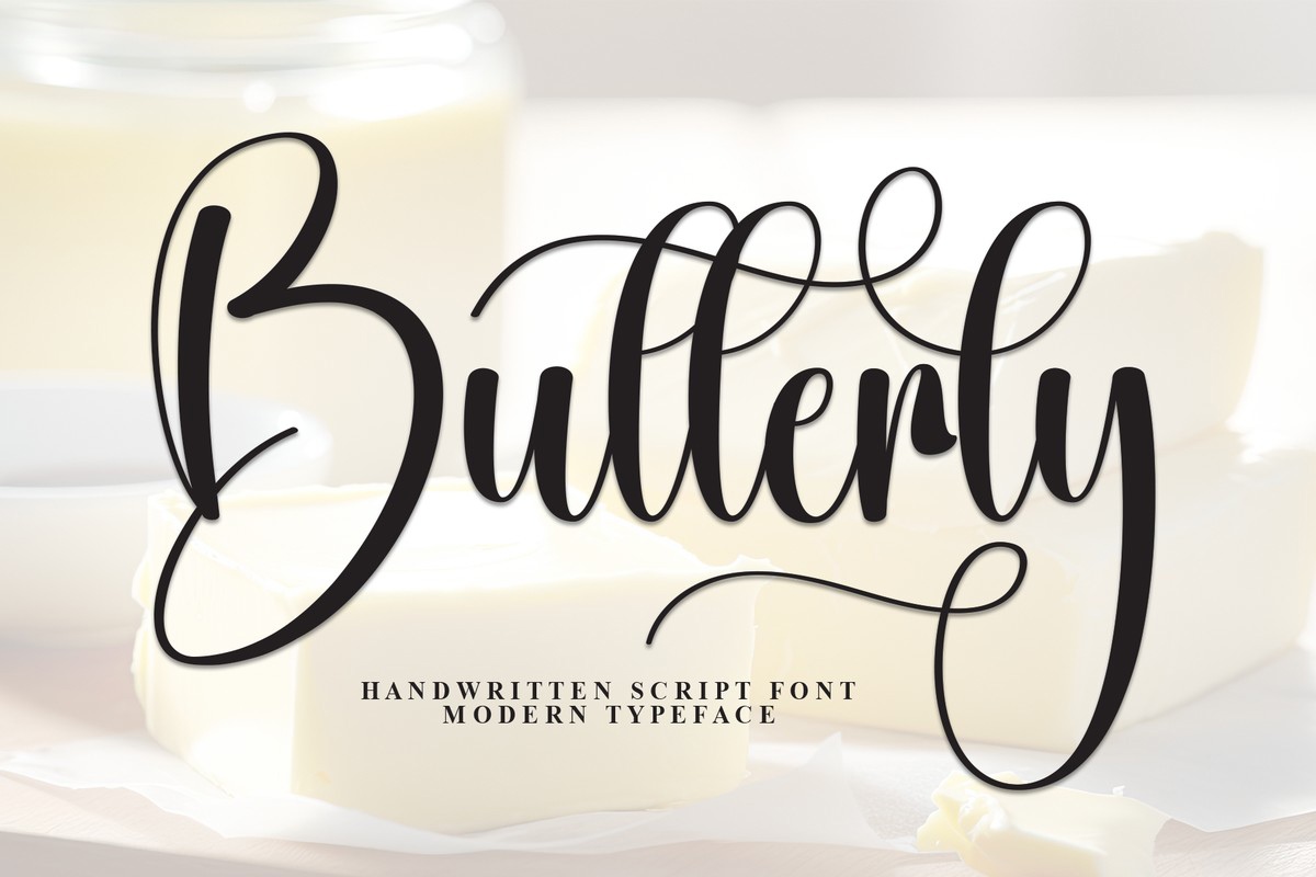 フォント Butterly