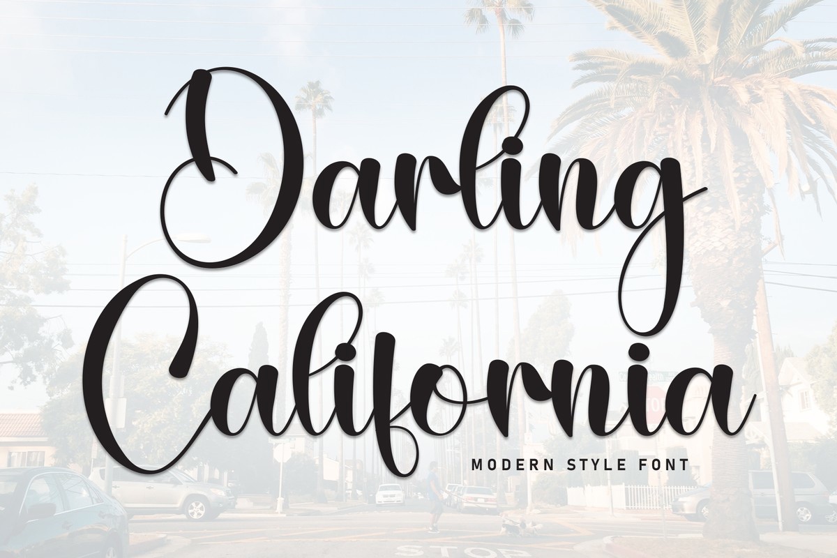 フォント Darling California