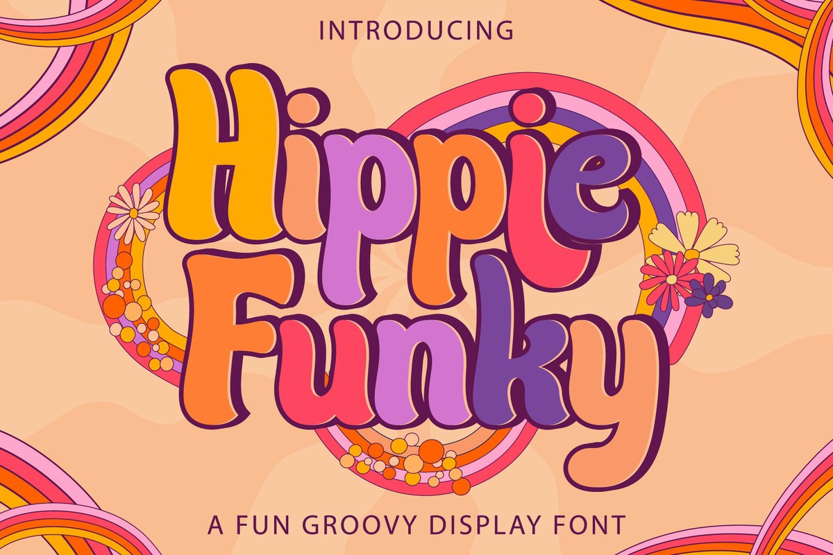 フォント Hippie Funky