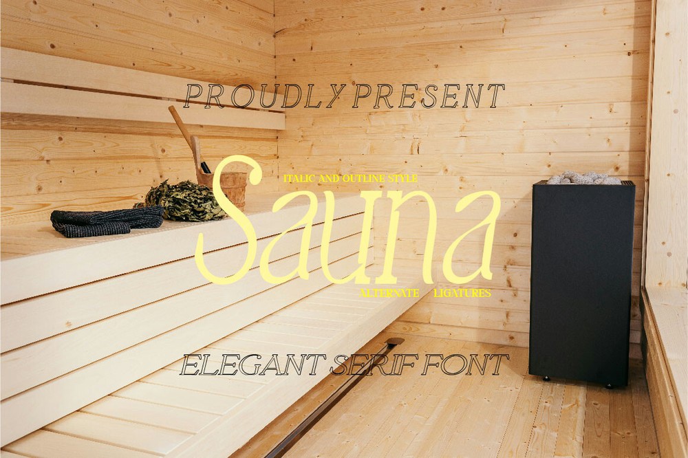 フォント Sauna