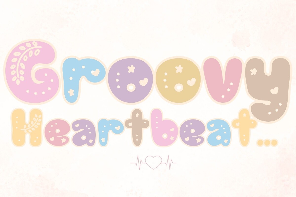 フォント Groovy Heartbeat