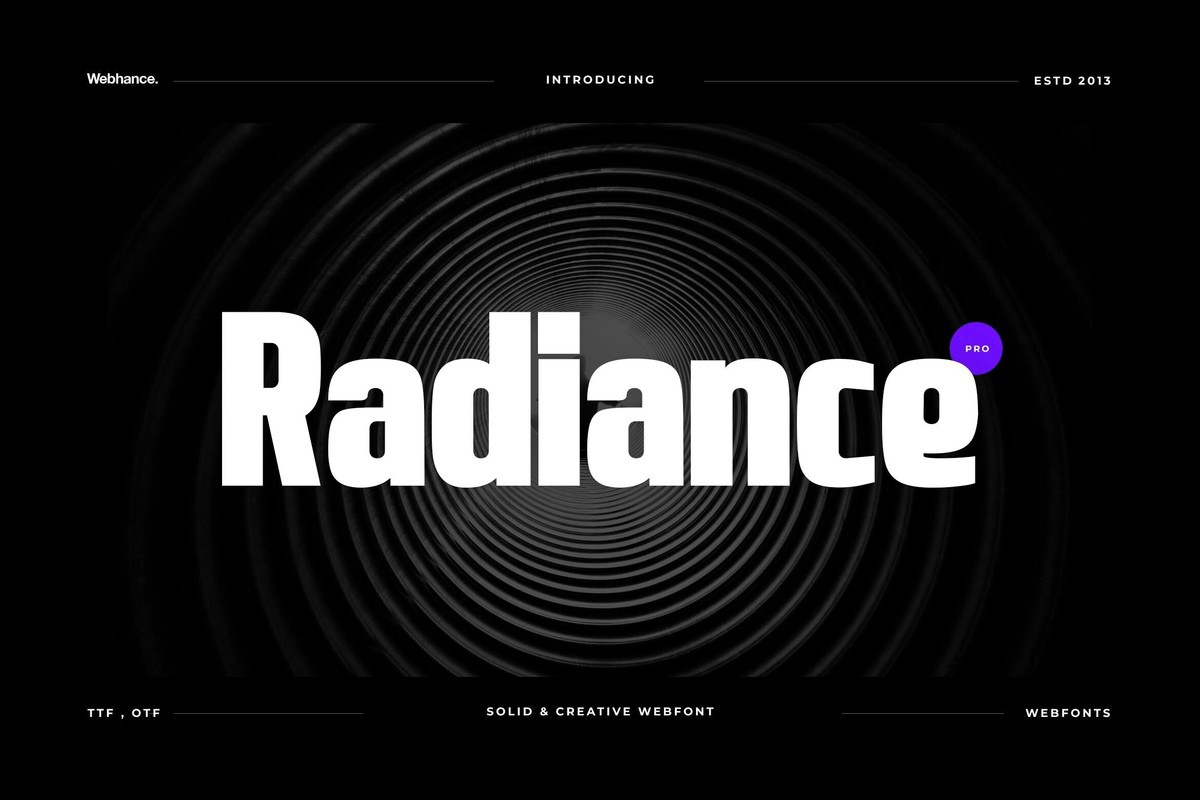 フォント Radiance