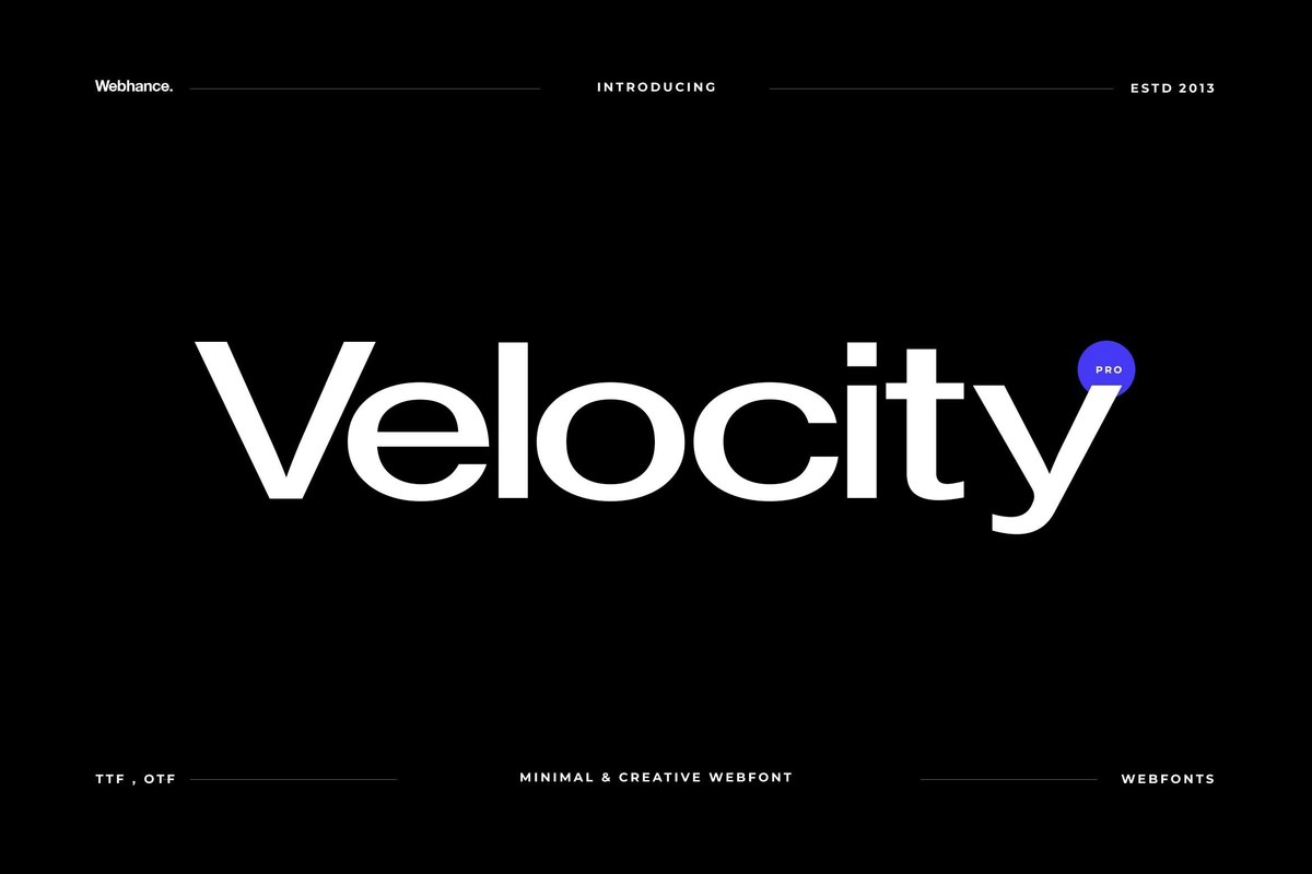 フォント Velocity