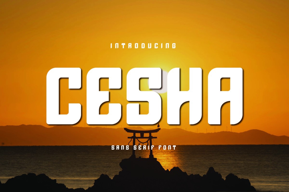 フォント Cesha