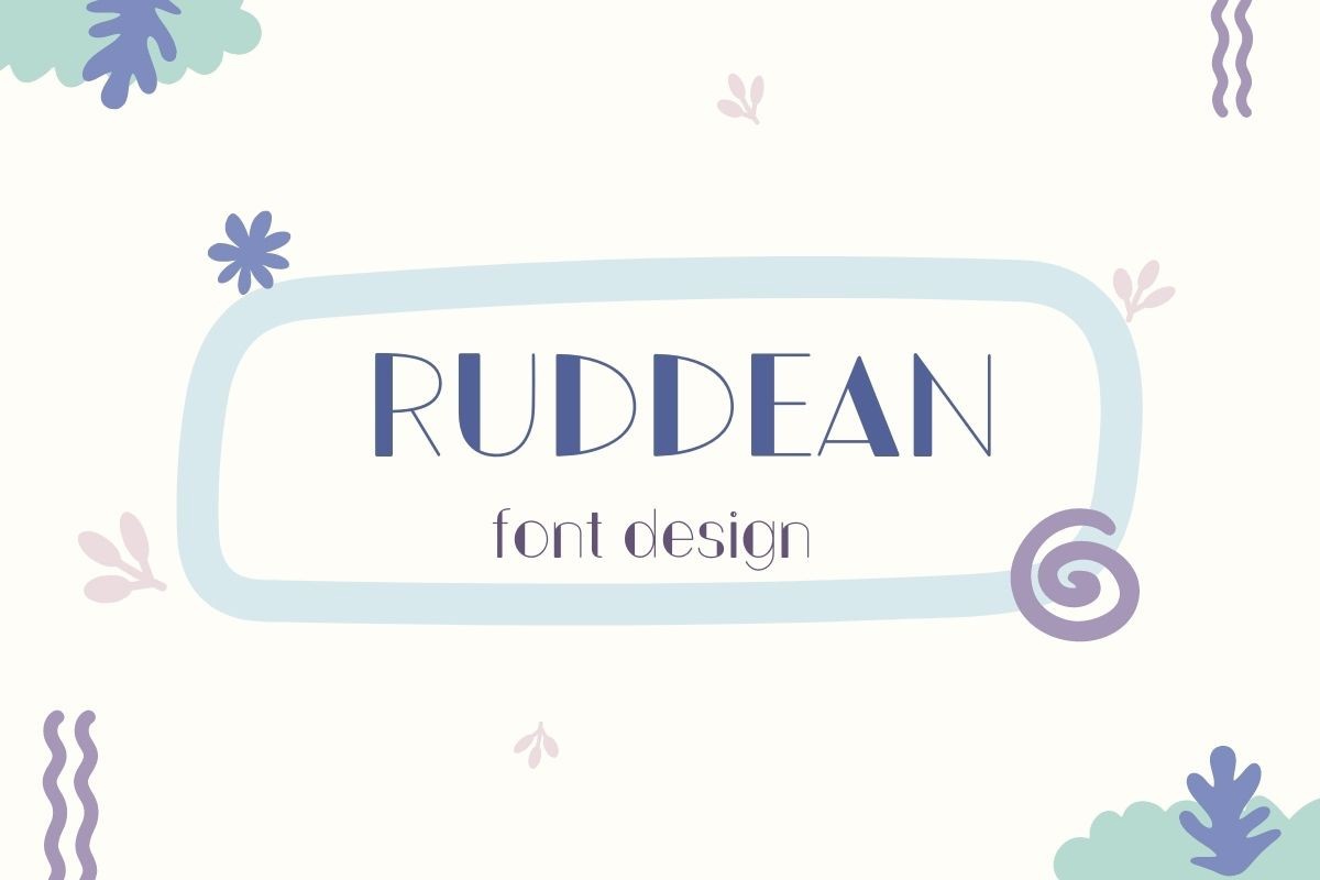 フォント Ruddean