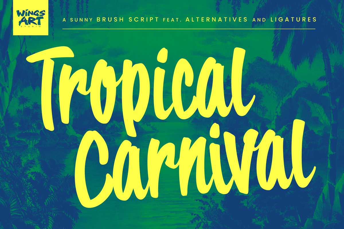 フォント Tropical Carnival