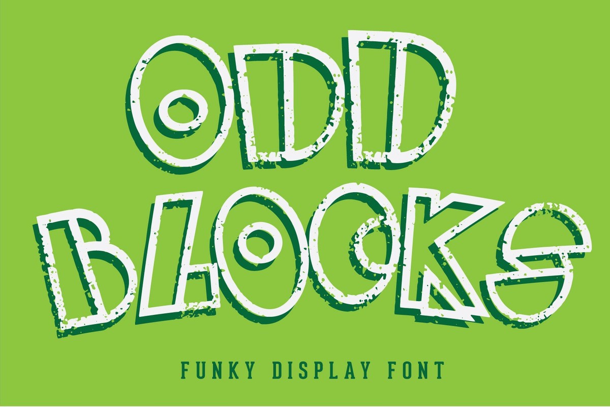 フォント Odd Blocks