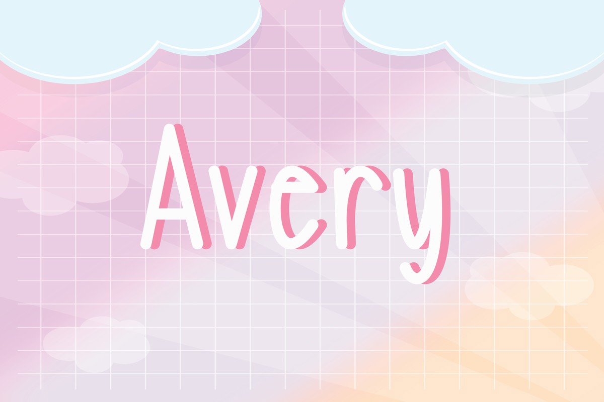 フォント Avery