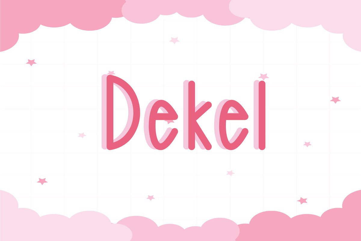フォント Dekel