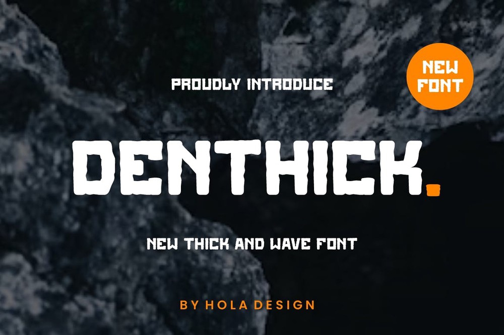 フォント Denthick