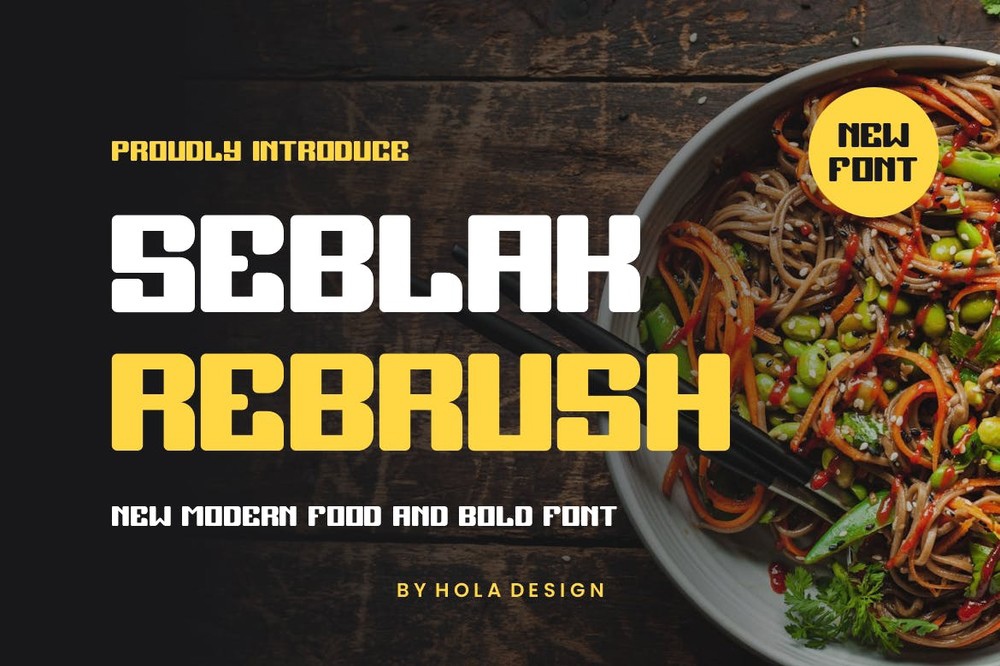 フォント Seblak Rebrush