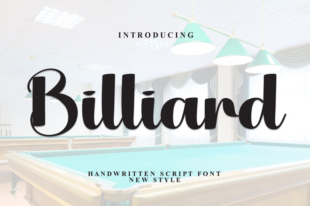 フォント Billiard